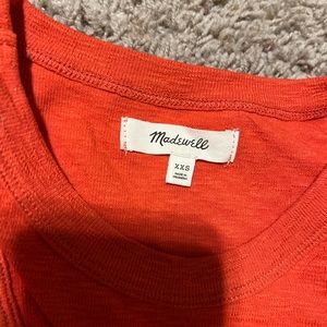 Madewell Orange Racerback Tank